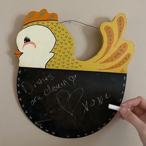 Vintage kitchen chalkboard